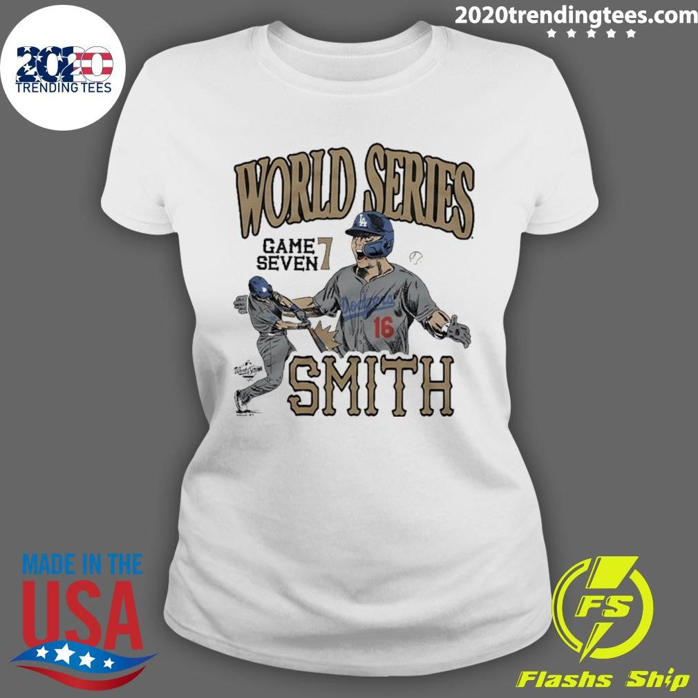 Los Angeles Dodgers Will Smith 2026 Gold Collection Game Seven Shirt