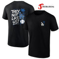 Los Angeles Dodgers they not like us coconut tree shirt