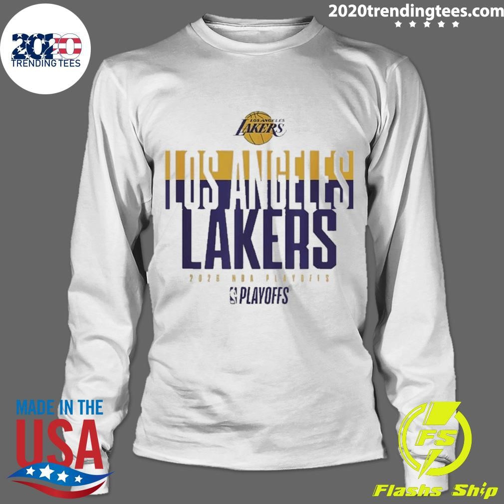 Los Angeles Lakers 2026 Nba Playoffs Stacked Up Shirt