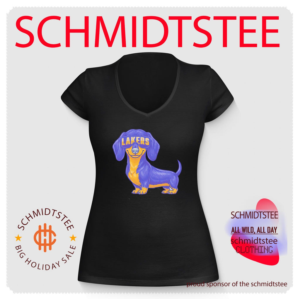 Los Angeles Lakers Dachshund Dog cartoon shirt