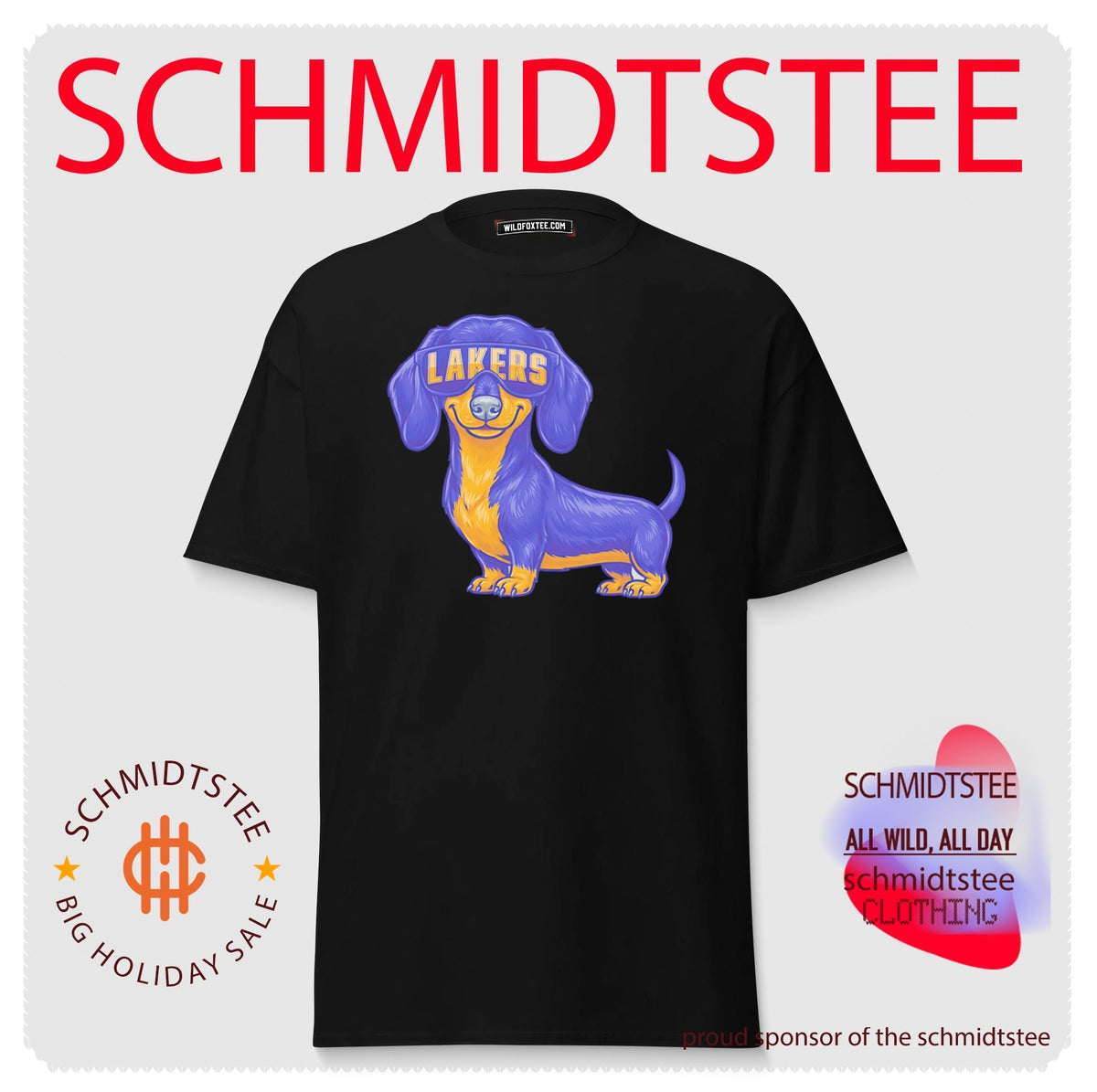 Los Angeles Lakers Dachshund Dog cartoon shirt
