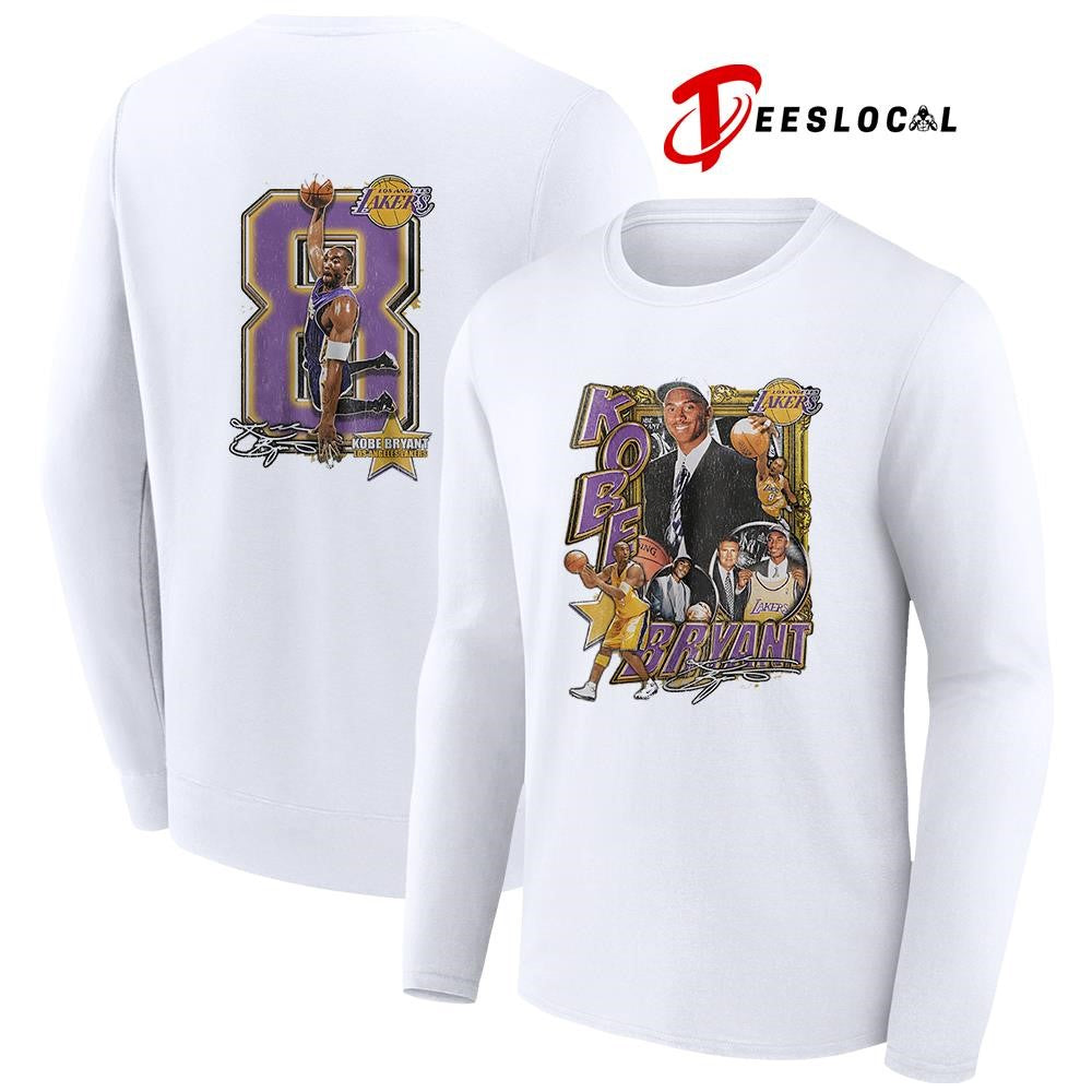 Los Angeles Lakers Kobe Bryant 8 signature pose shirt