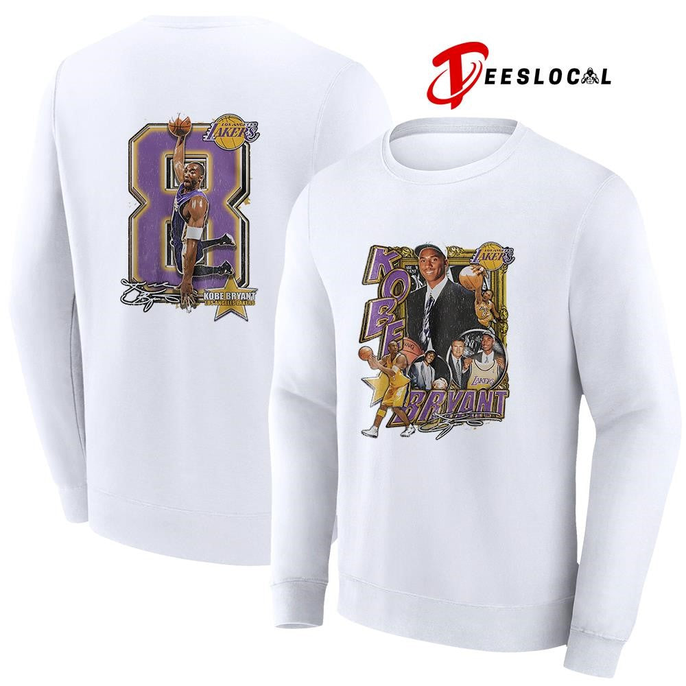 Los Angeles Lakers Kobe Bryant 8 signature pose shirt