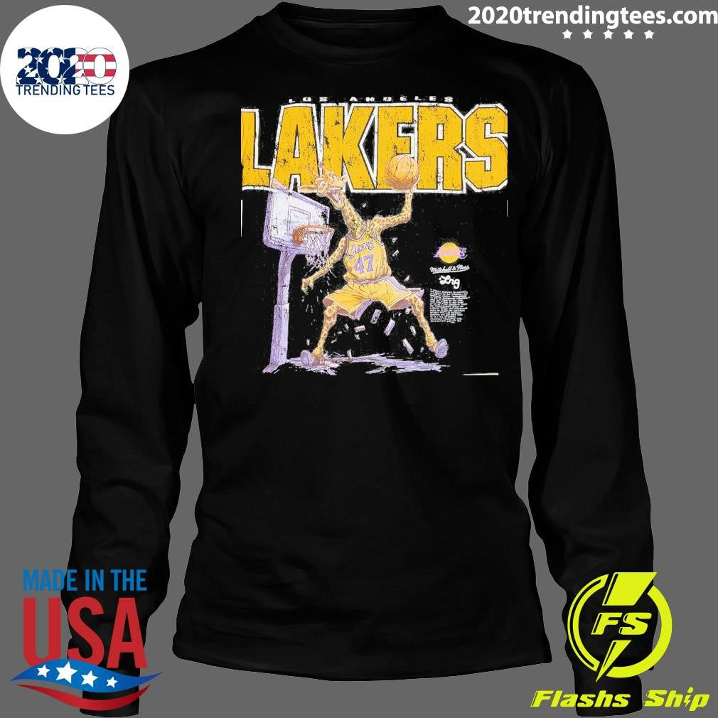 Los Angeles Lakers Mitchell & Ness x LRG Wild Art Shirt