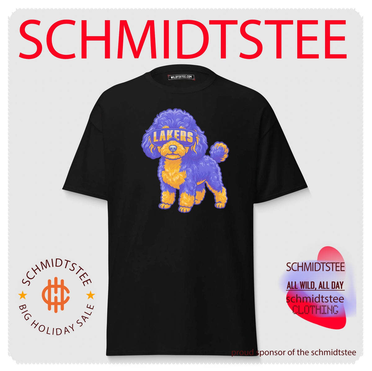 Los Angeles Lakers Teacup Poodle cartoon shirt