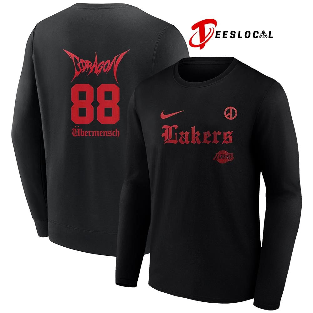 Los Angeles Lakers x G-Dragon Ubermensch NA tour logo shirt