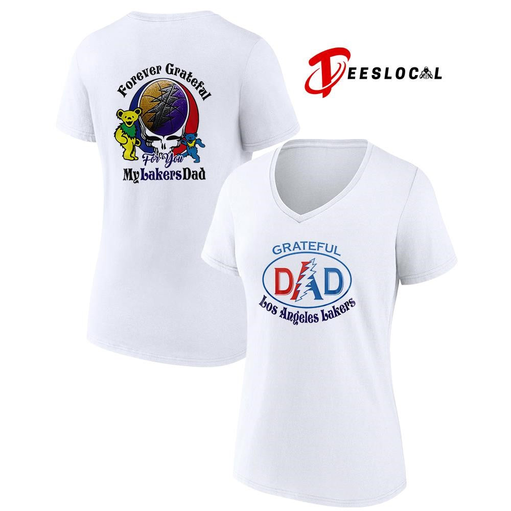 Los Angeles Lakers x Grateful Dead Father Day forever Grateful logo shirt