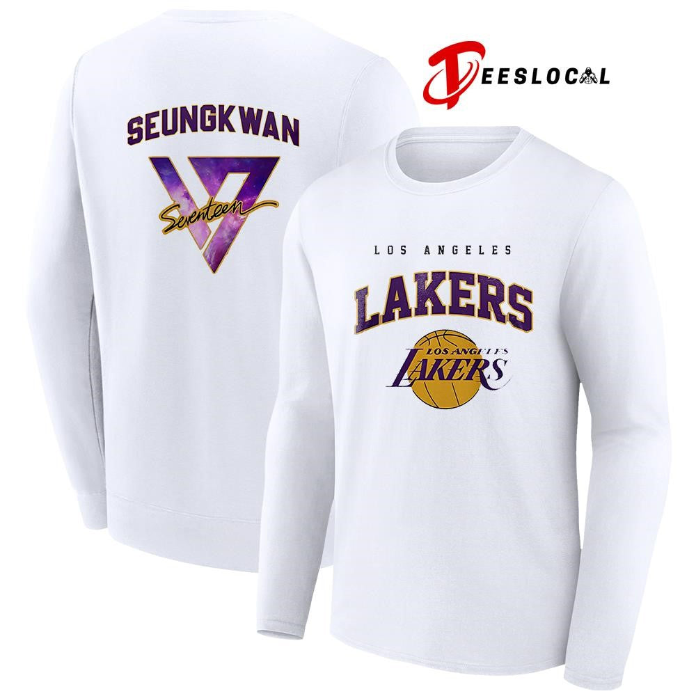 Los Angeles Lakers x Seventeen world tour Seungkwan shirt