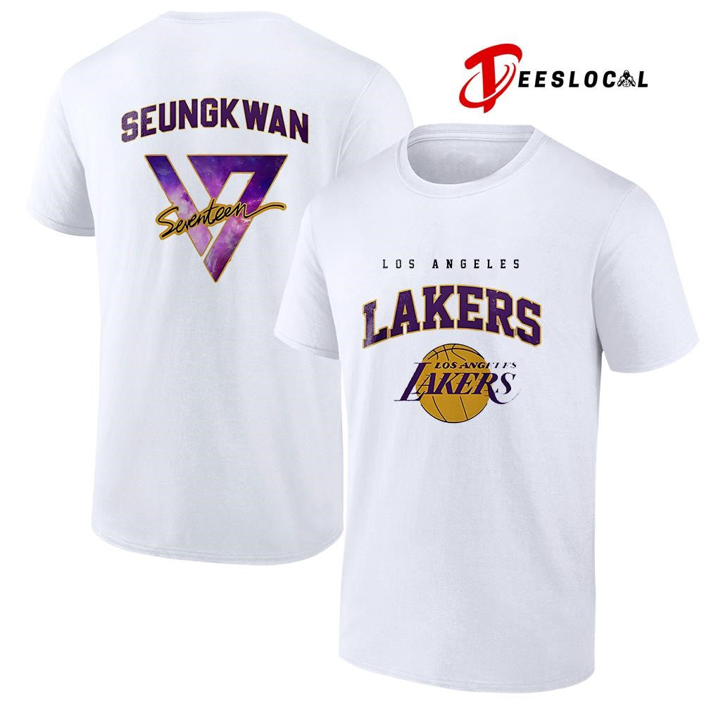 Los Angeles Lakers x Seventeen world tour Seungkwan shirt