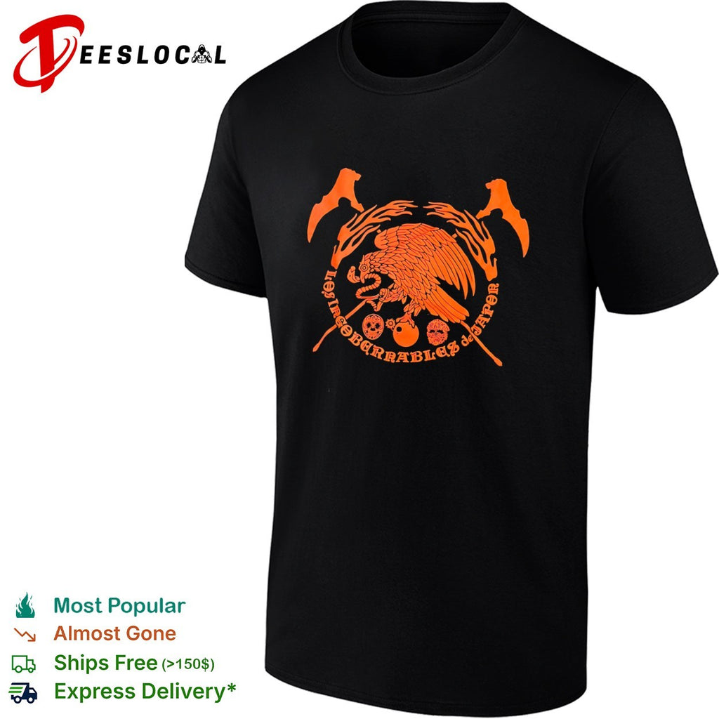 Los Irregoberrables de Japor Eagle Skull Mexican Culture Symbolism Red Ink shirt