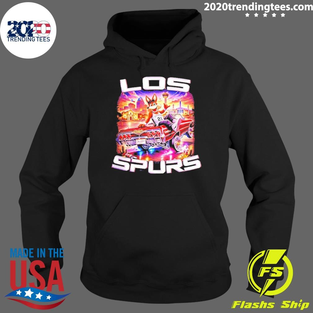 Los Spurs Coyote Lowrider San Antonio Basketball Shirt