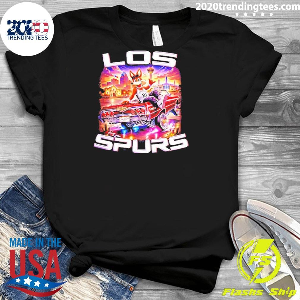 Los Spurs Coyote Lowrider San Antonio Basketball Shirt