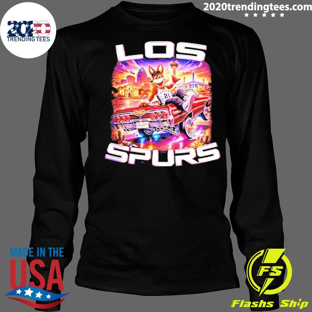Los Spurs Coyote Lowrider San Antonio Basketball Shirt