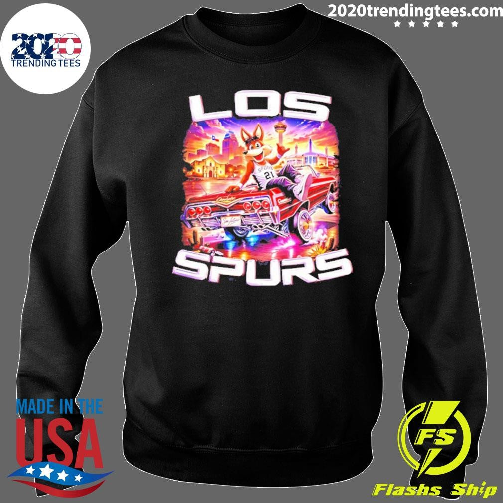 Los Spurs Coyote Lowrider San Antonio Basketball Shirt