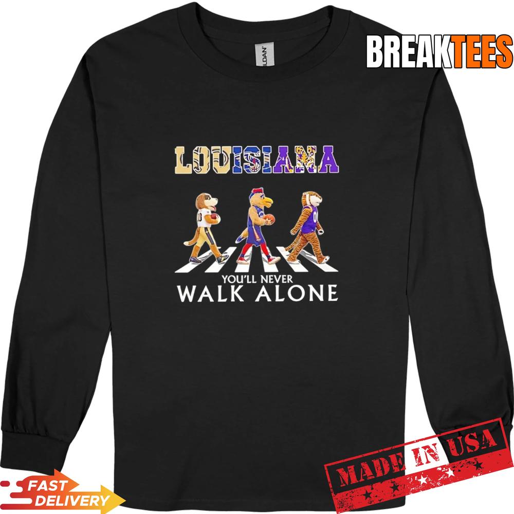 Louisiana Sport Teams Mascot Cross The Road T-Shirt