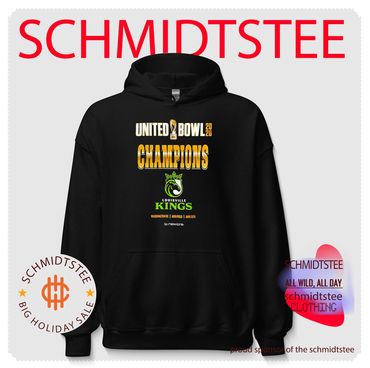Louisville Kings 2026 United Bowl Champions logo shirt