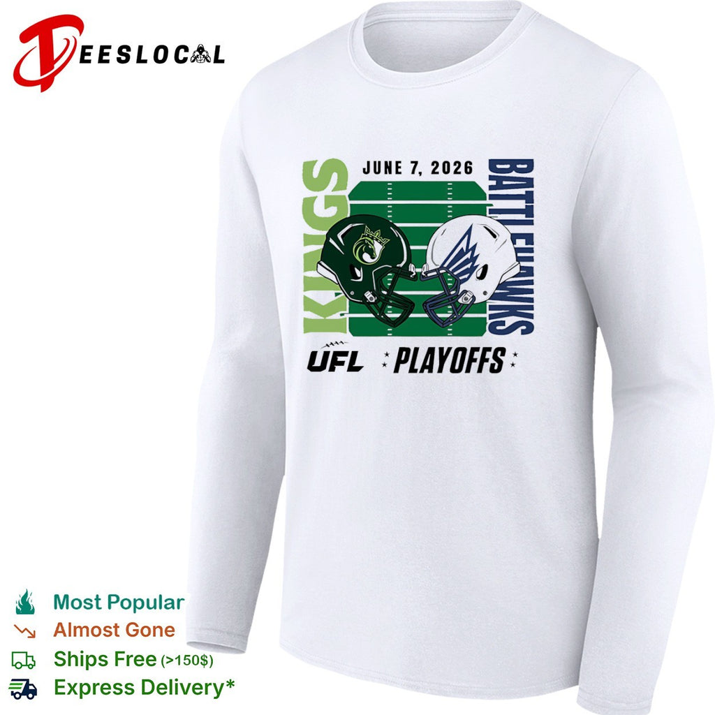Louisville Kings vs St. Louis Battlehawks 2026 UFL Playoffs Football Helmet Matchup shirt