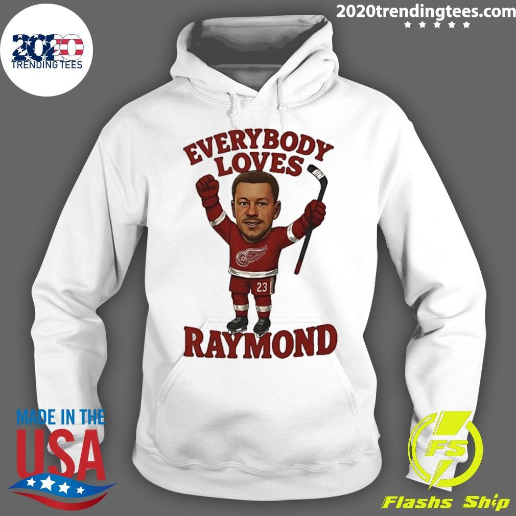 Lucas Raymond Detroit Red Wings Hockey Player Caricature Shirt