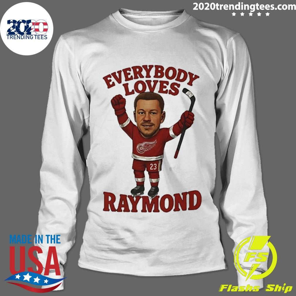 Lucas Raymond Detroit Red Wings Hockey Player Caricature Shirt