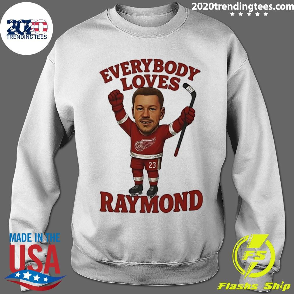 Lucas Raymond Detroit Red Wings Hockey Player Caricature Shirt