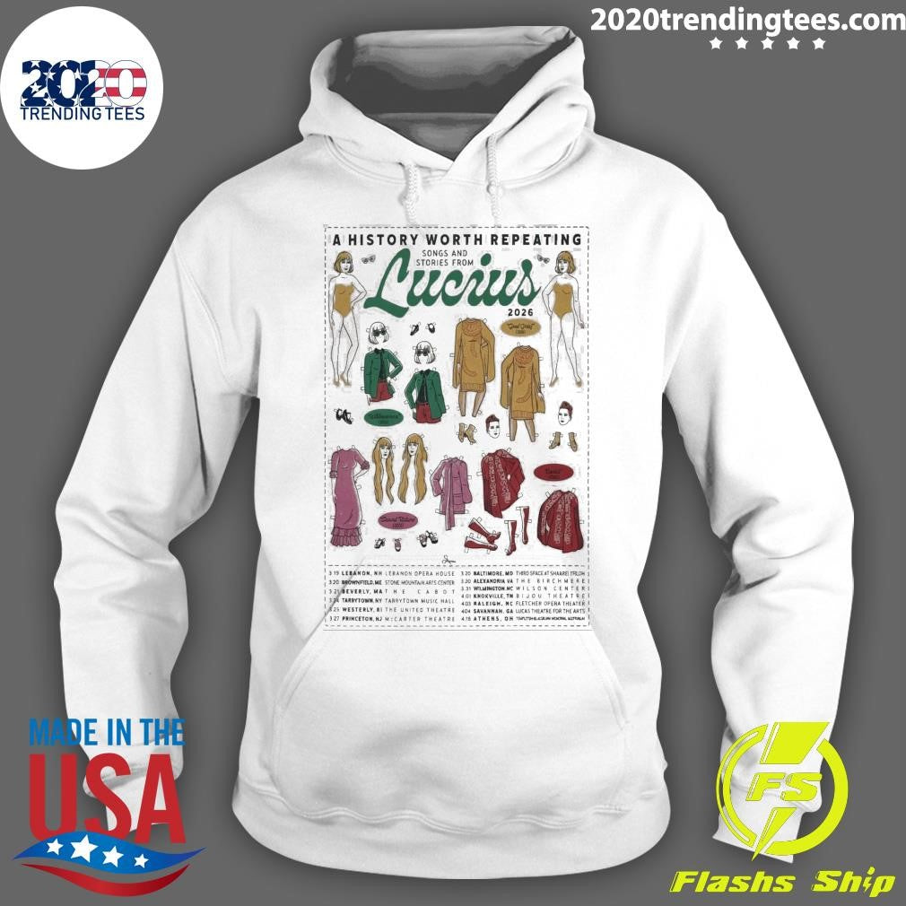 Lucius Tour 2026 A History Worth Repeating Tour Shirt