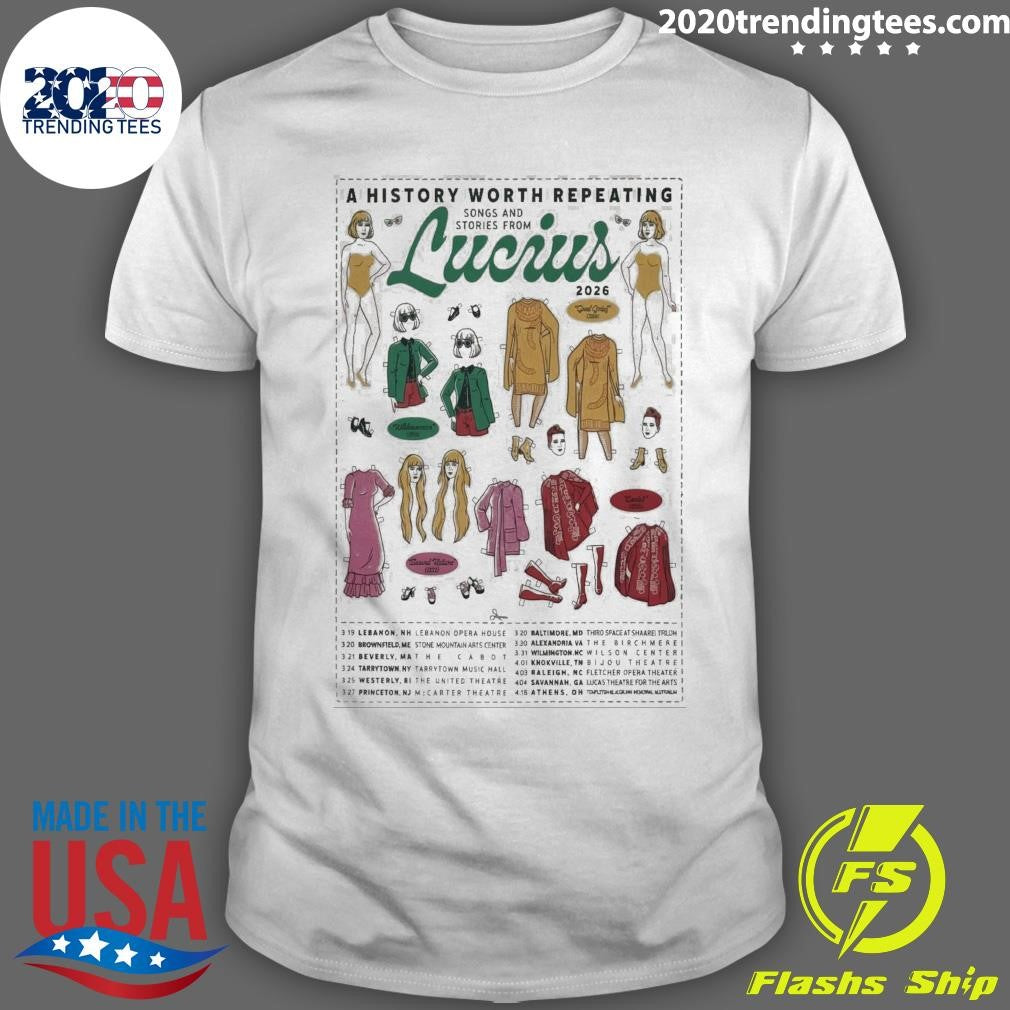 Lucius Tour 2026 A History Worth Repeating Tour Shirt