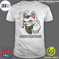 Lucky Cat Smoking Allergic To Capitalism Shirt