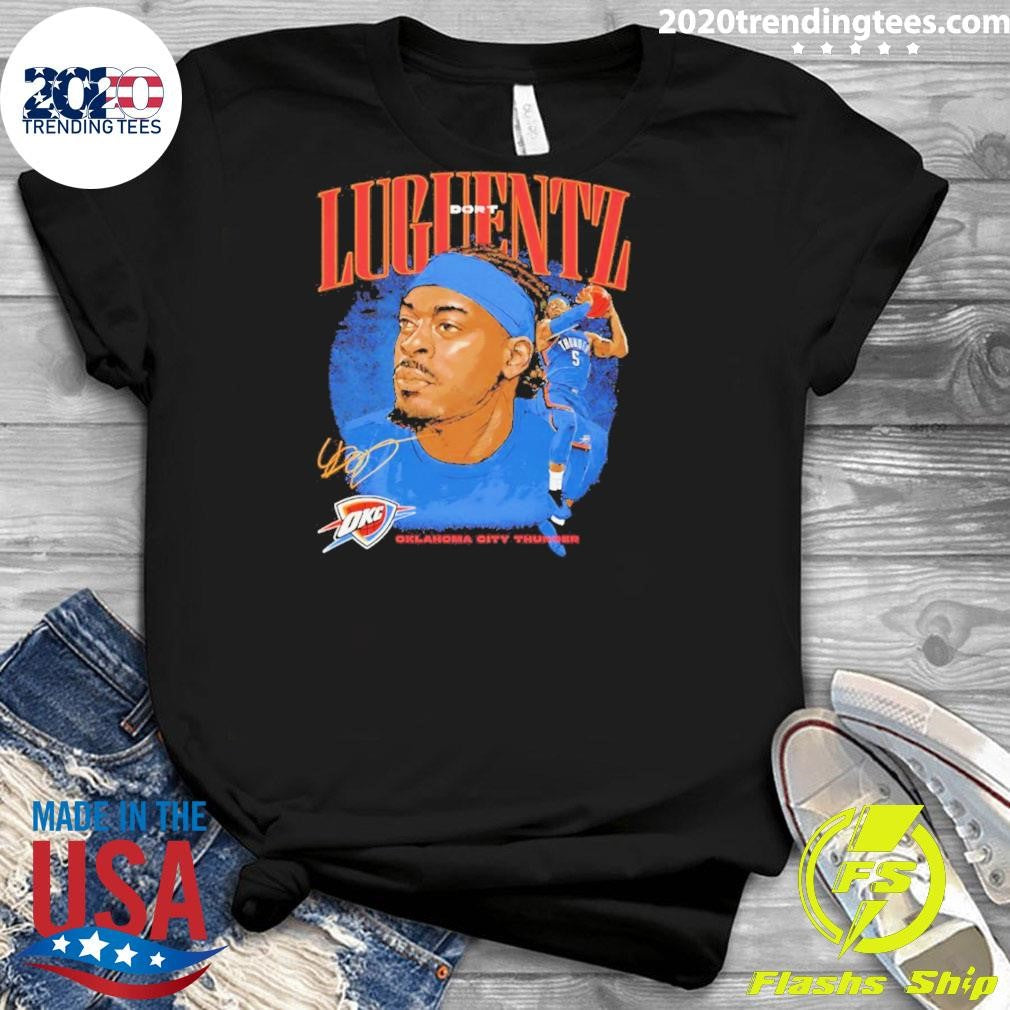 Luguentz Dort Dual Graphic Oklahoma City Thunder Shirt