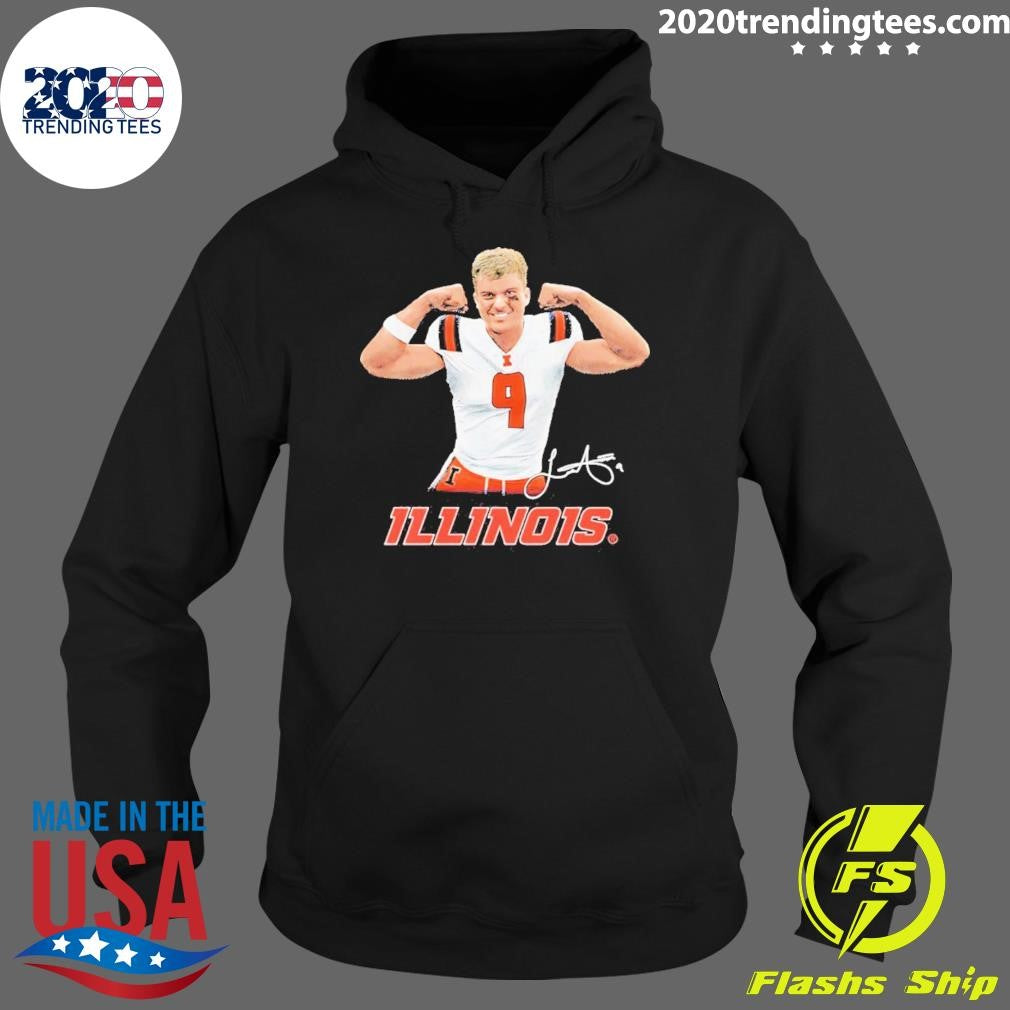 Luke Altmyer Flexing Muscle Illinois Fighting Illini Shirt
