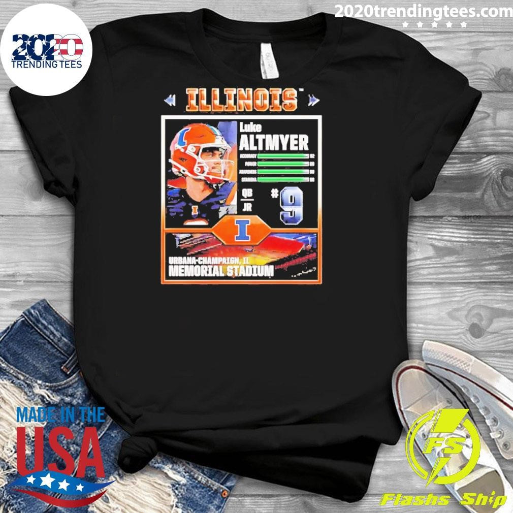 Luke Altmyer Video Game Urbana-champaign Illinois Fighting Illini Shirt