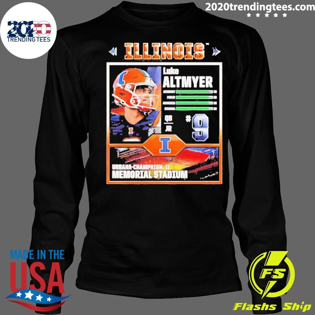 Luke Altmyer Video Game Urbana-champaign Illinois Fighting Illini Shirt