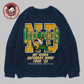 Luke Combs South Bend Indiana 2026 Tour Merch At Notre Dame Stadium April 18 2026 Notre Dame Fighting Irish Big Logo Navy Sweater