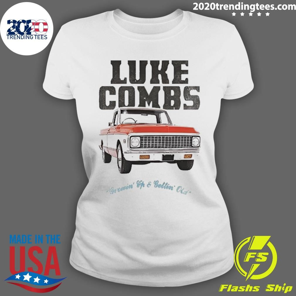 Luke Combs Truck Growin’ Up and Gettin’ Old Photo Tee Shirt