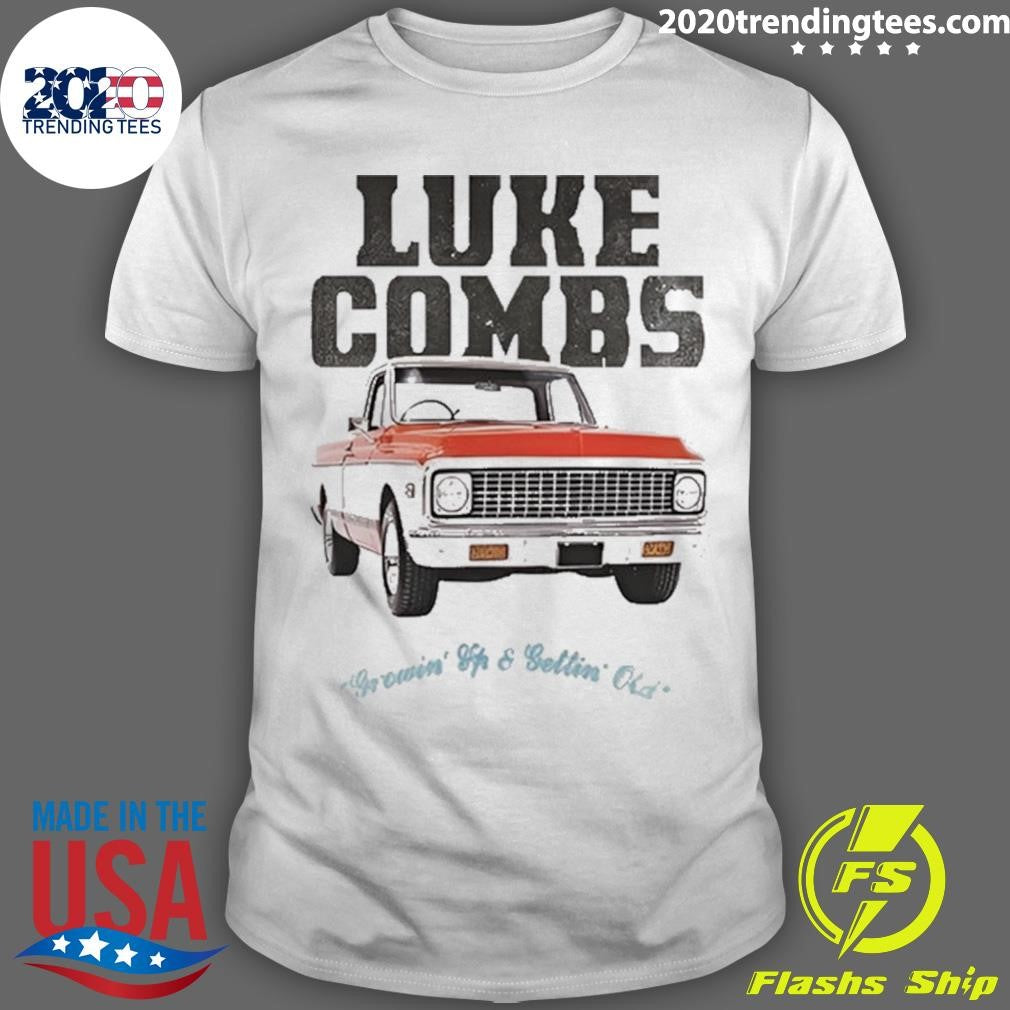 Luke Combs Truck Growin’ Up and Gettin’ Old Photo Tee Shirt