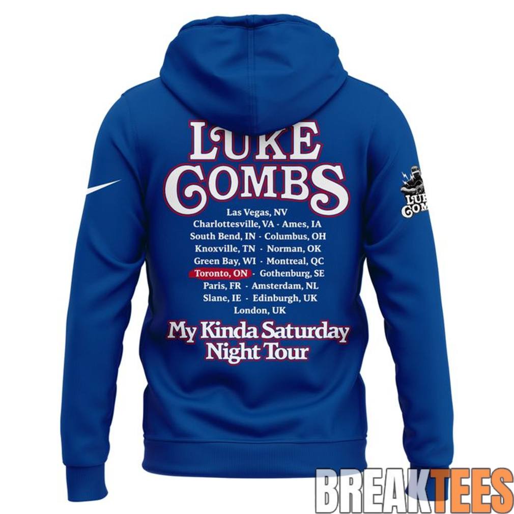 Luke Combs x Toronto Blue Jays 50th Anniversary – My Kinda Saturday Night Tour 2026 Hoodie
