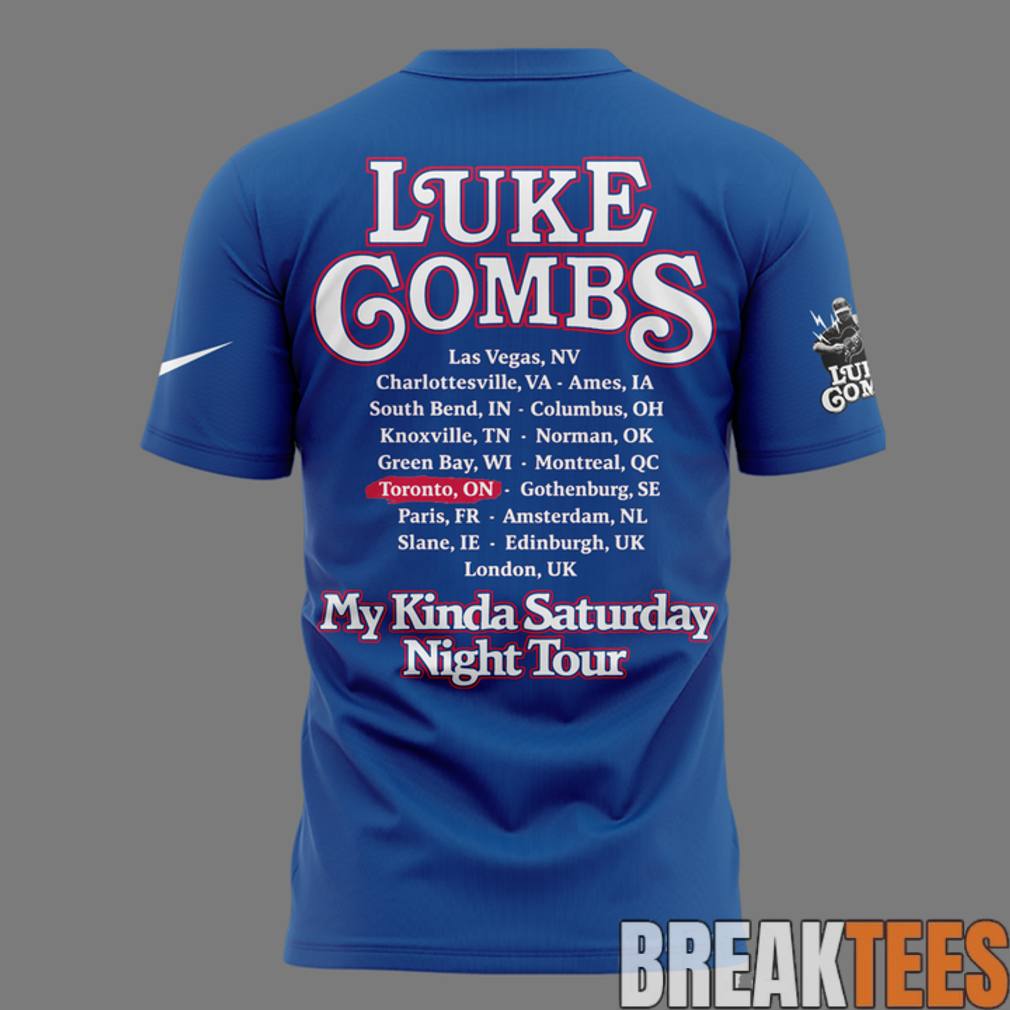 Luke Combs x Toronto Blue Jays 50th Anniversary – My Kinda Saturday Night Tour 2026 Shirt