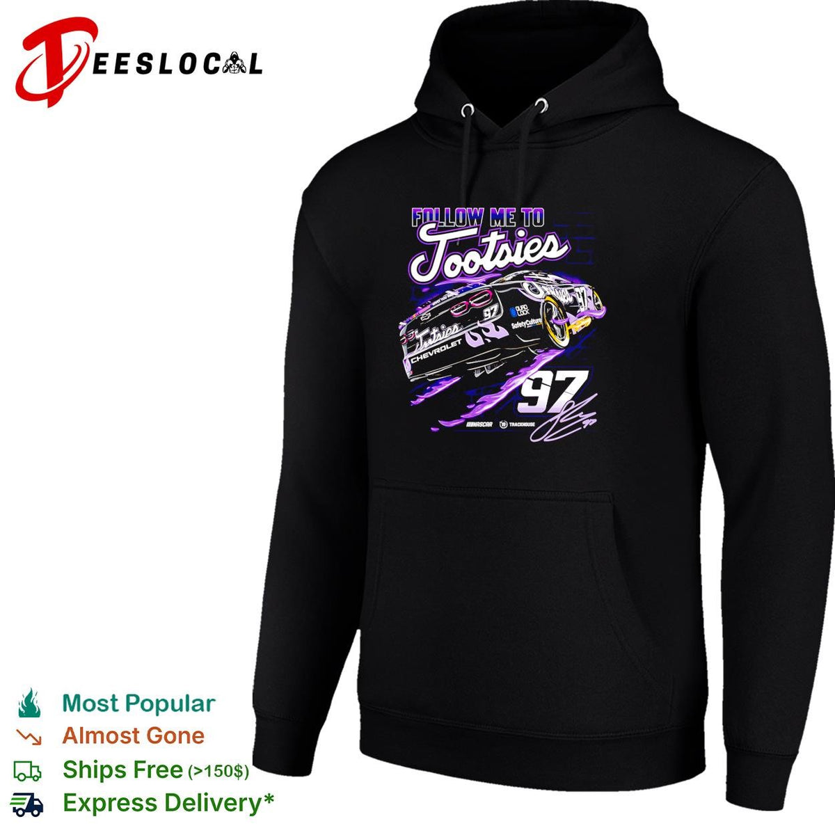 Follow me to Tootsies 97 Shane van Gisbergen Trackhouse NASCAR shirt