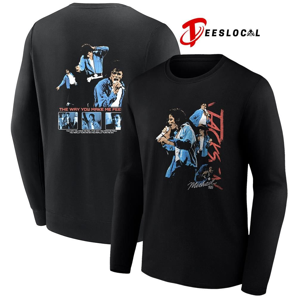 M Jackson the way you make me feel graphic shirt