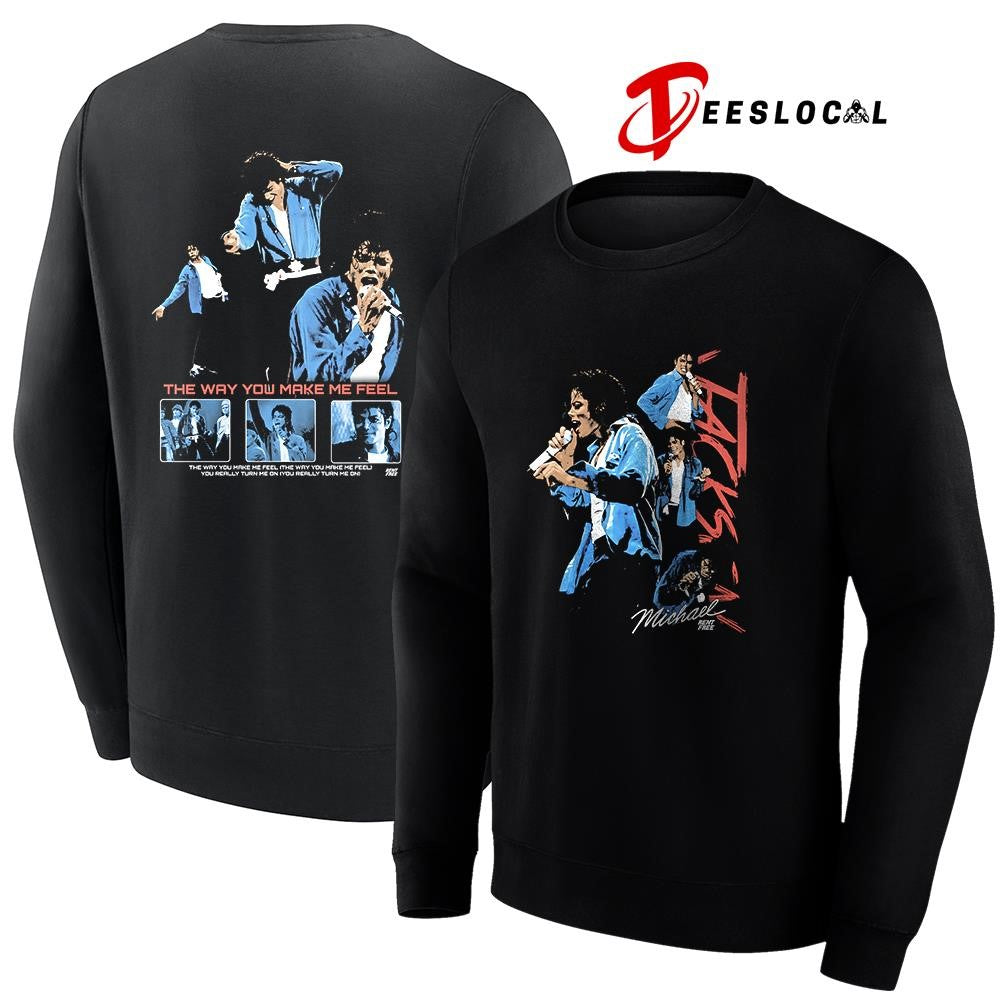 M Jackson the way you make me feel graphic shirt