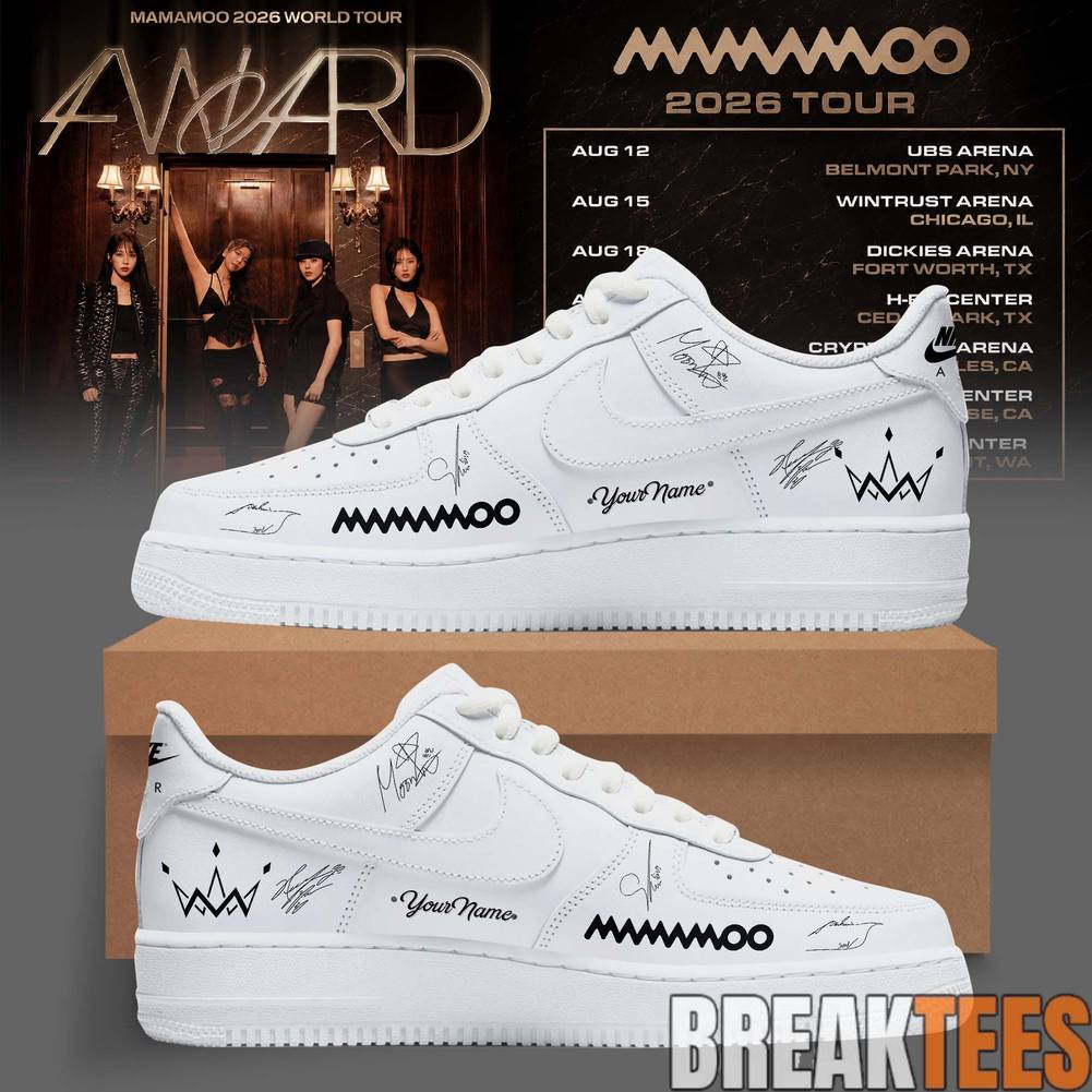 MAMAMOO World Tour 4WARD 2026 Signature Custom Air Force 1 Shoes