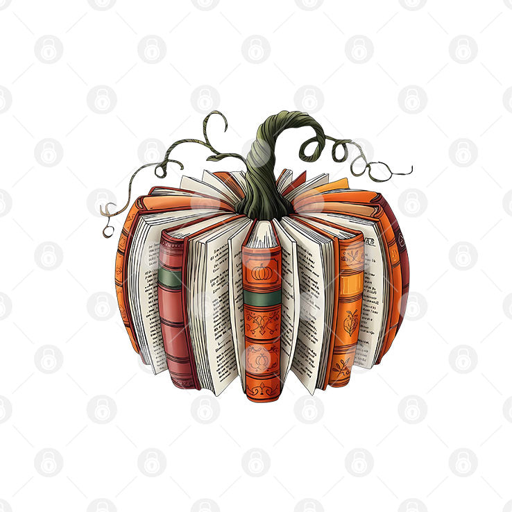 Fall Book Pumpkin Halloween T Shirt
