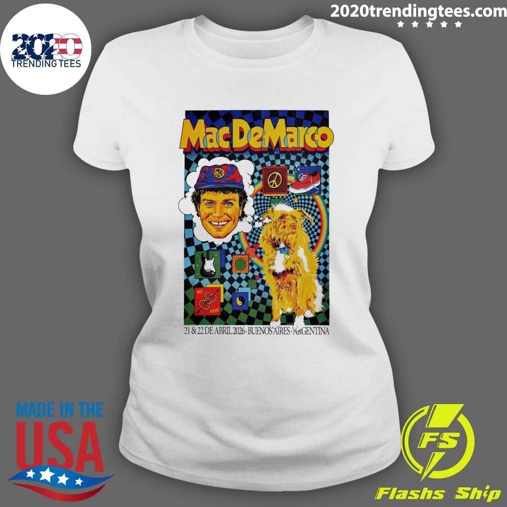 Mac Demarco Buenos Aires Argentina April 21 and 22, 2026 Shirt