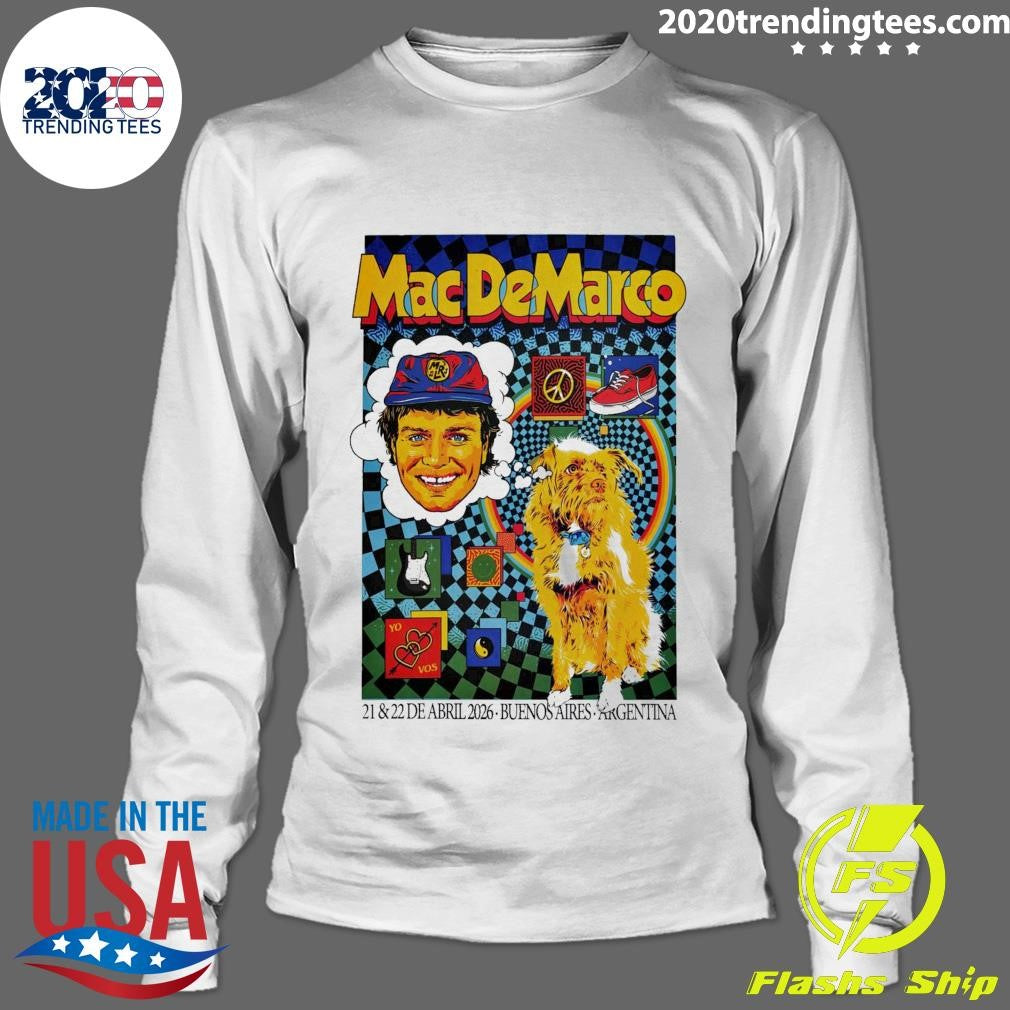 Mac Demarco Buenos Aires Argentina April 21 and 22, 2026 Shirt