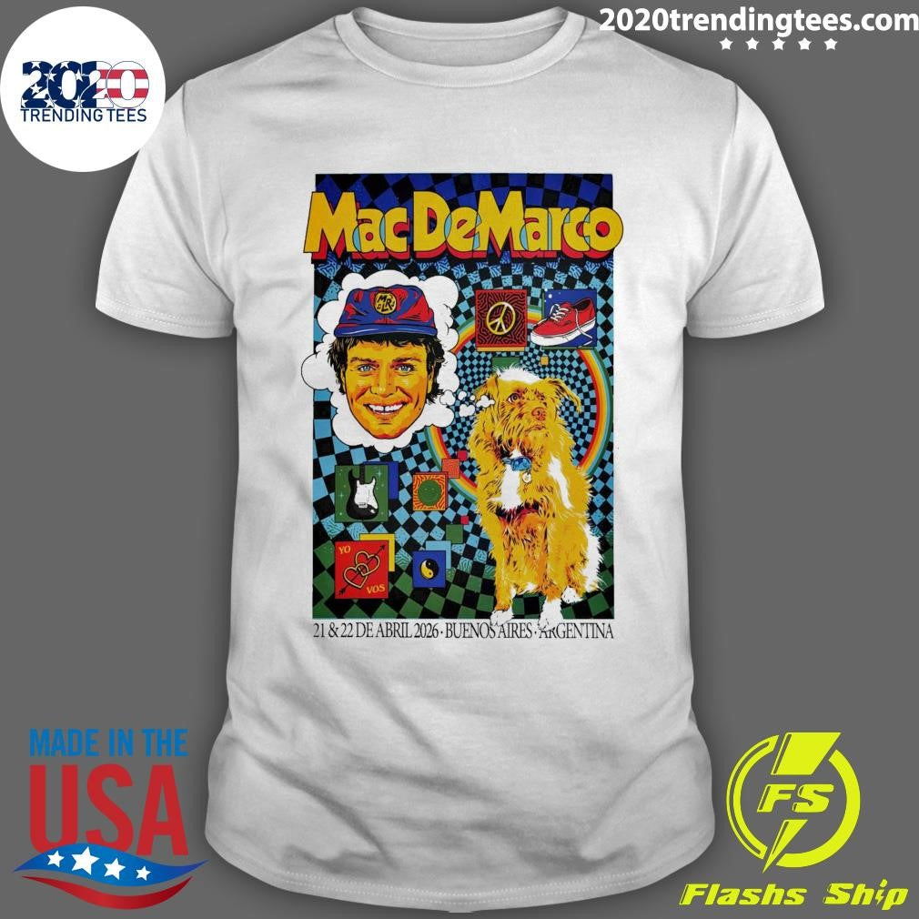 Mac Demarco Buenos Aires Argentina April 21 and 22, 2026 Shirt