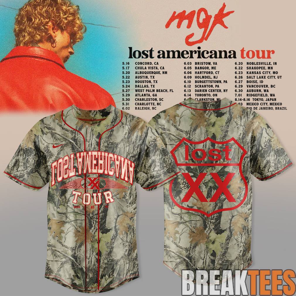 Machine Gun Kelly Lost Americana Tour 2026 Special Baseball Jersey