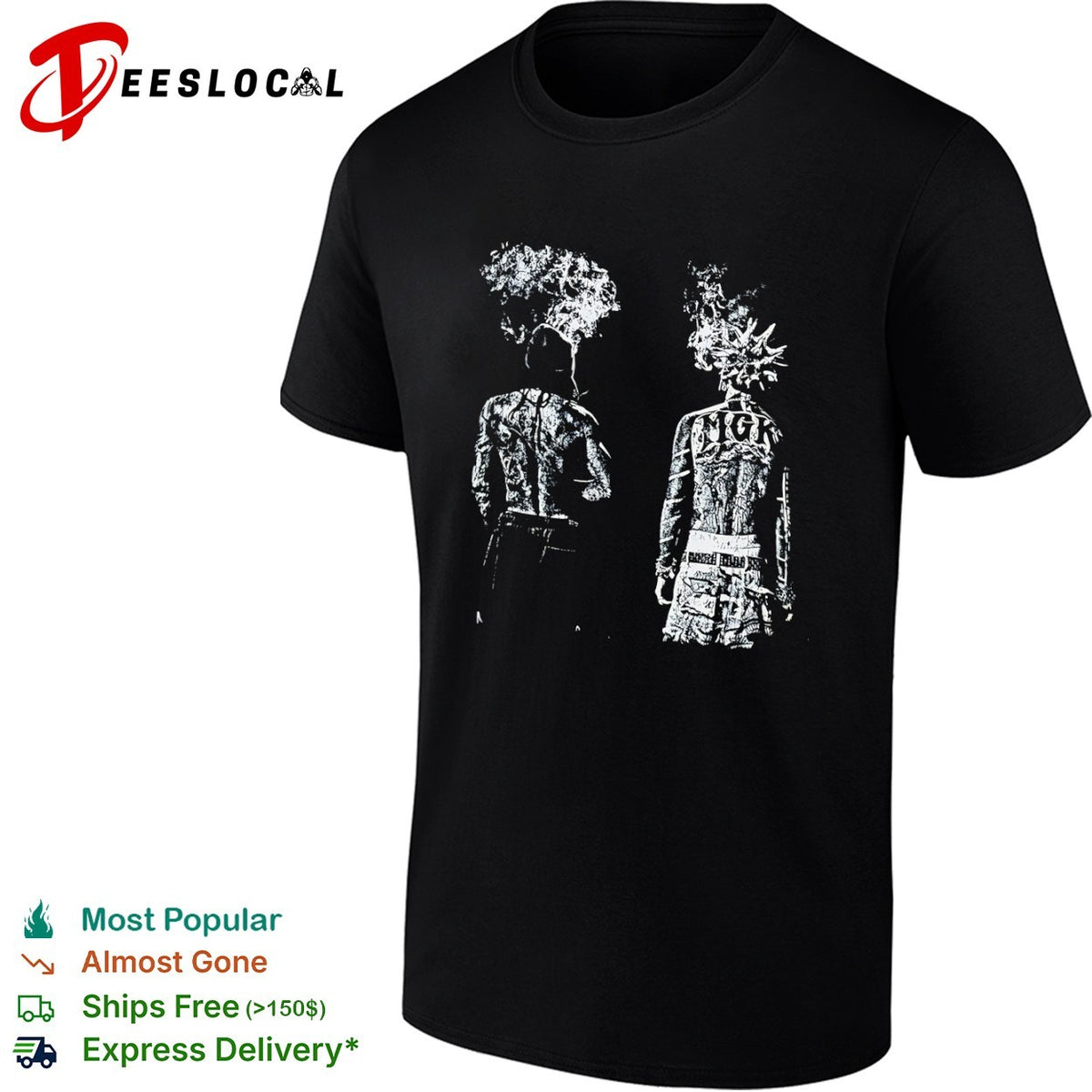 Machine Gun Kelly mgk Back Tattoo Artistic Portrait shirt