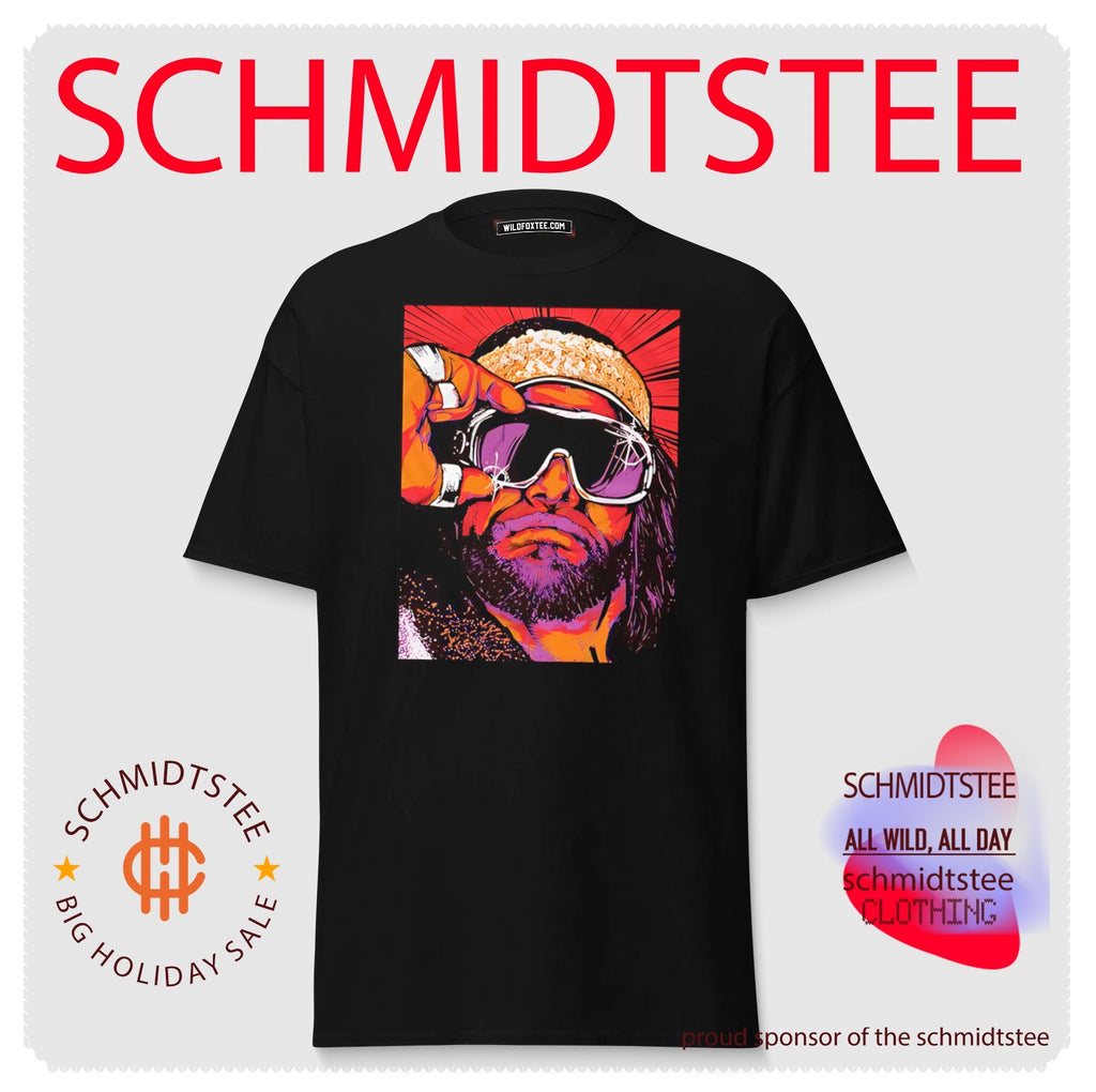 Macho Man Randy Savage portrait comic shirt