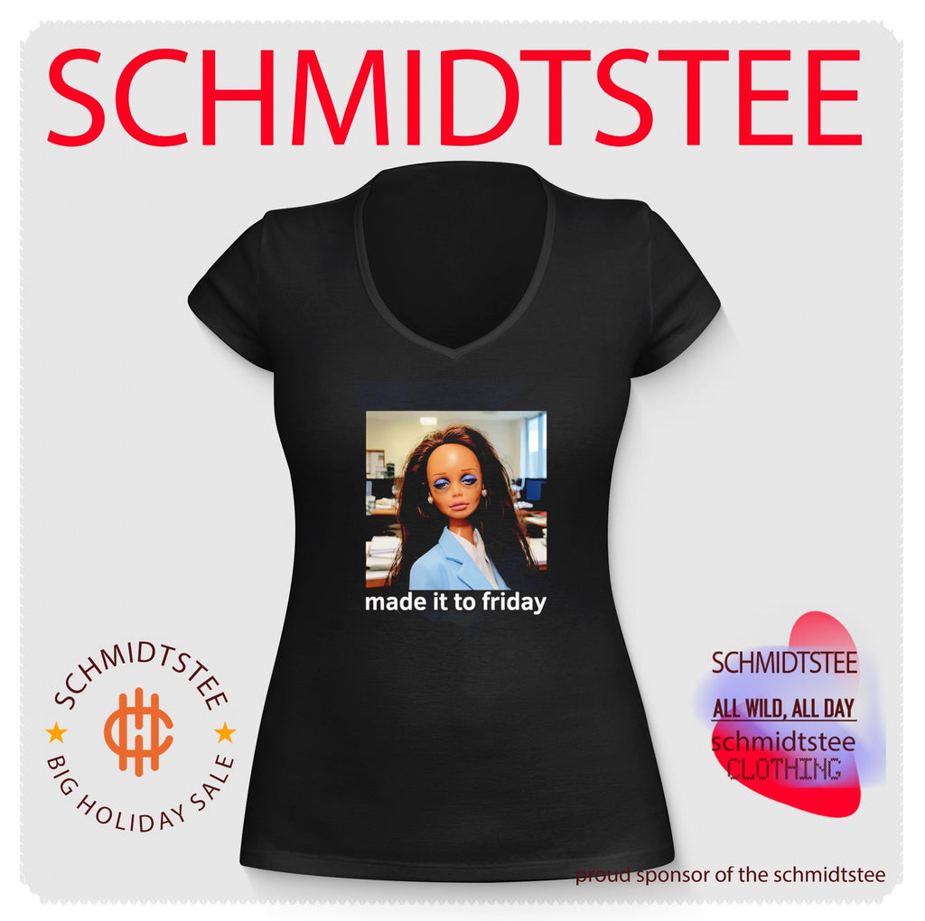 Made it to friday tired doll face photo shirt