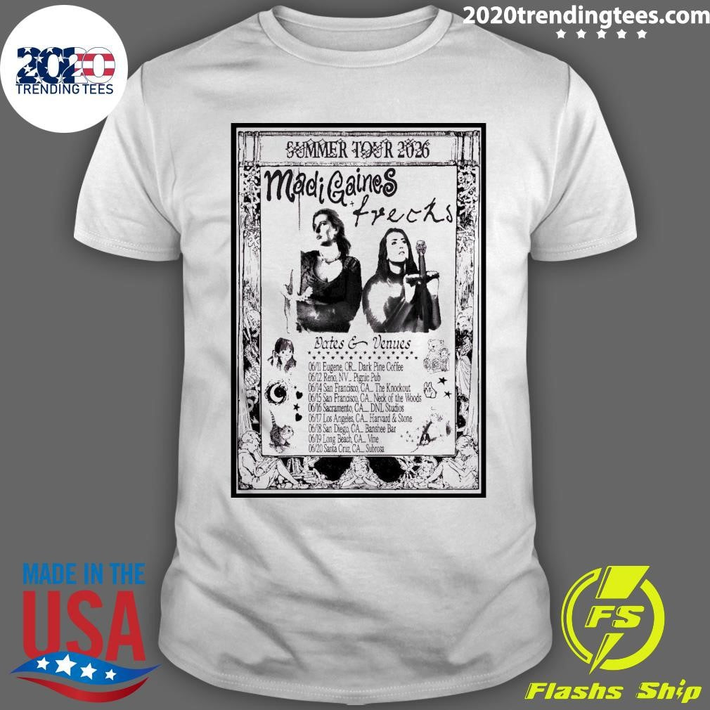 Madi Gaines Summer 2026 Tour Shirt