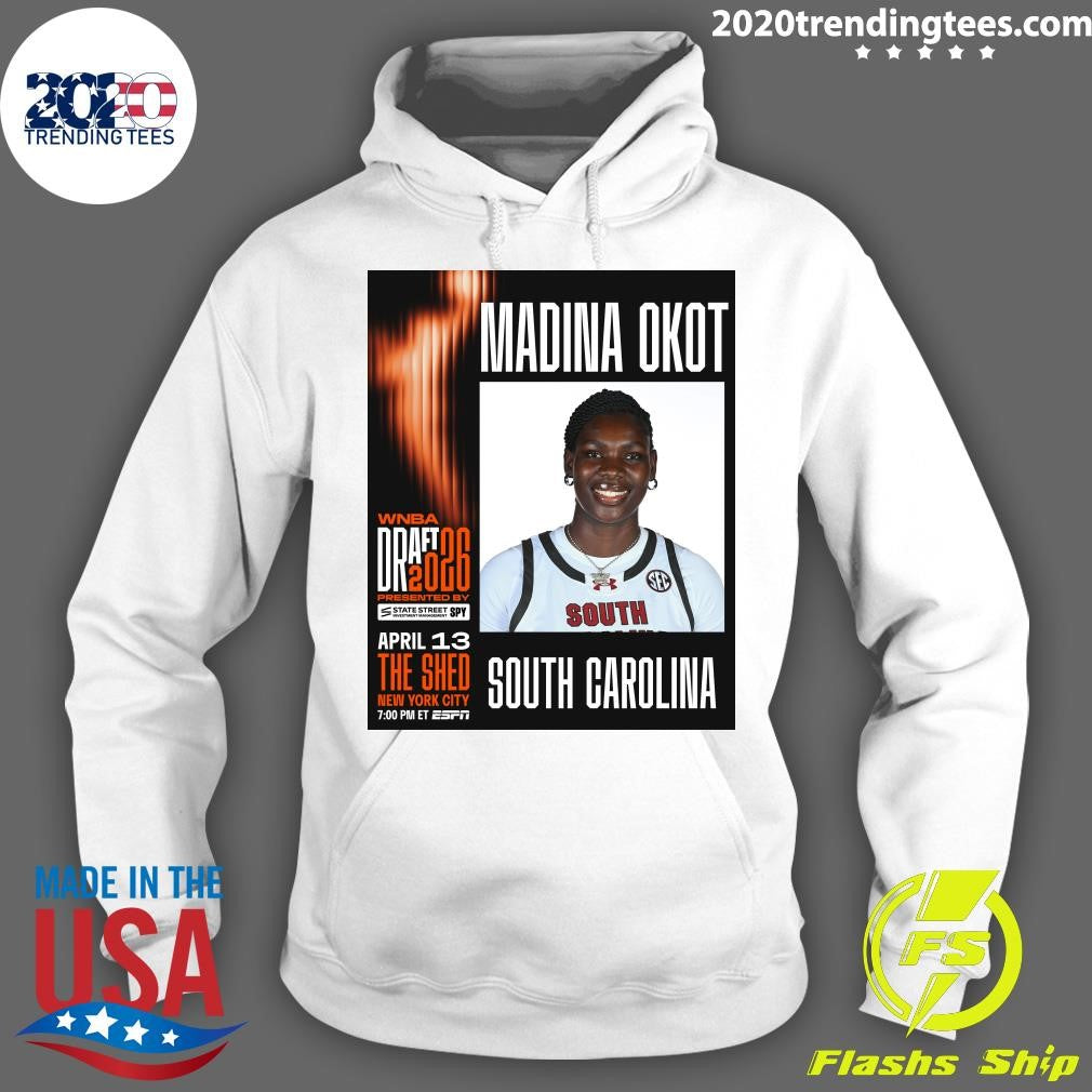 Madina Okot is officially invited to the 2026 #WNBADraft presented by State Street Investment Management SPY Shirt